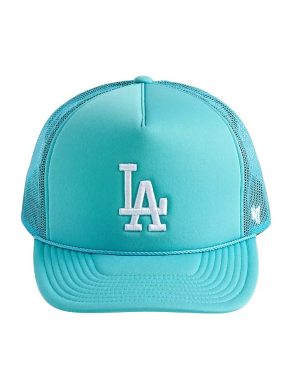 '47 Brand Los Angeles Dodgers Trucker Hat Snapback Baseball Cap Foam Rope Hitch - Picture 3 of 6